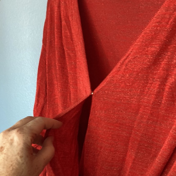 JENNIFER LOPEZ Orange light weight sweater size PXL - Picture 5 of 11